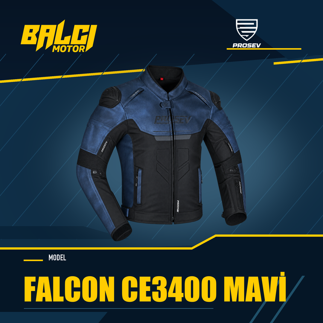PROSEV FALCON CE3400 Mavi motosiklet montu