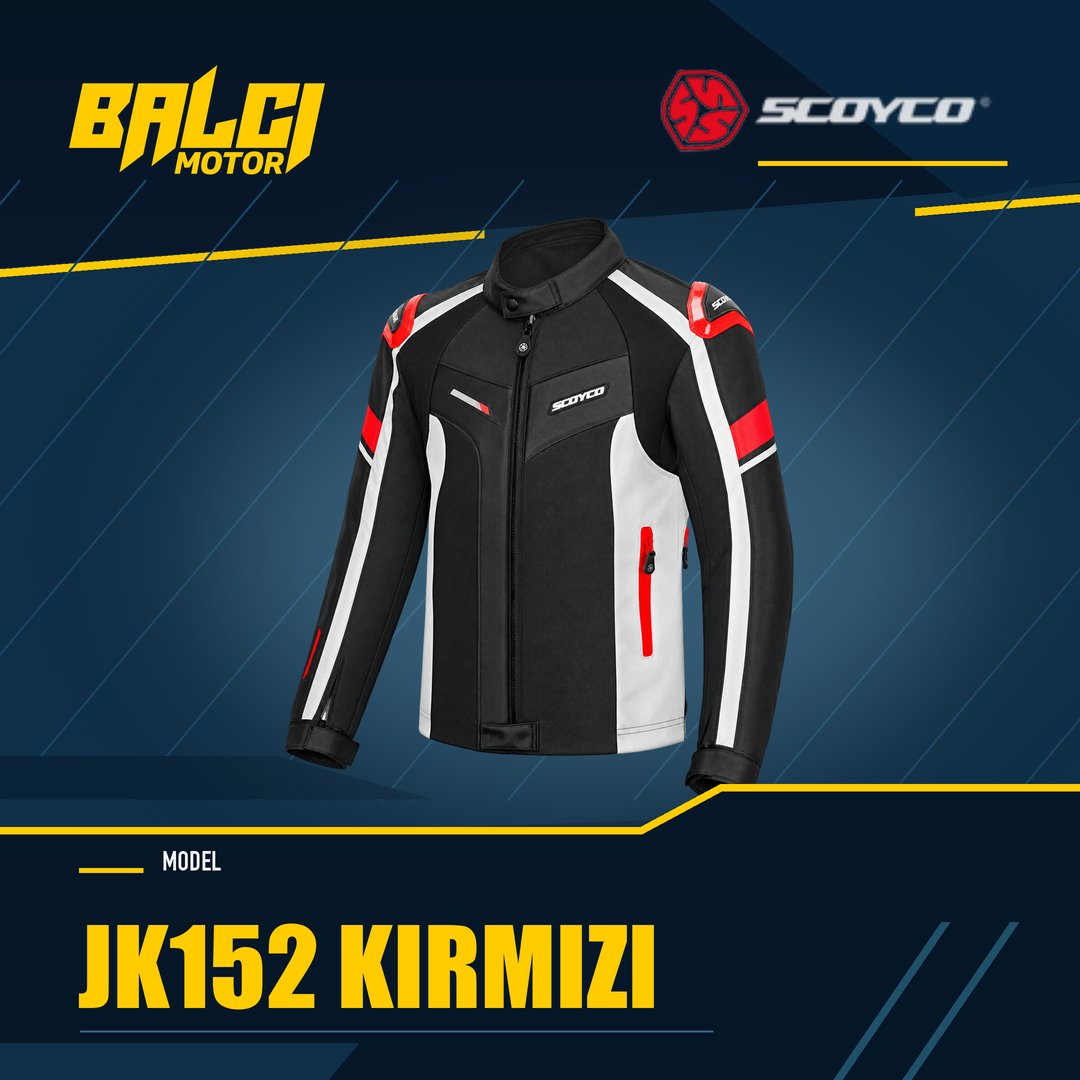 SCOYCO JK152 Kırmızı motosiklet montu